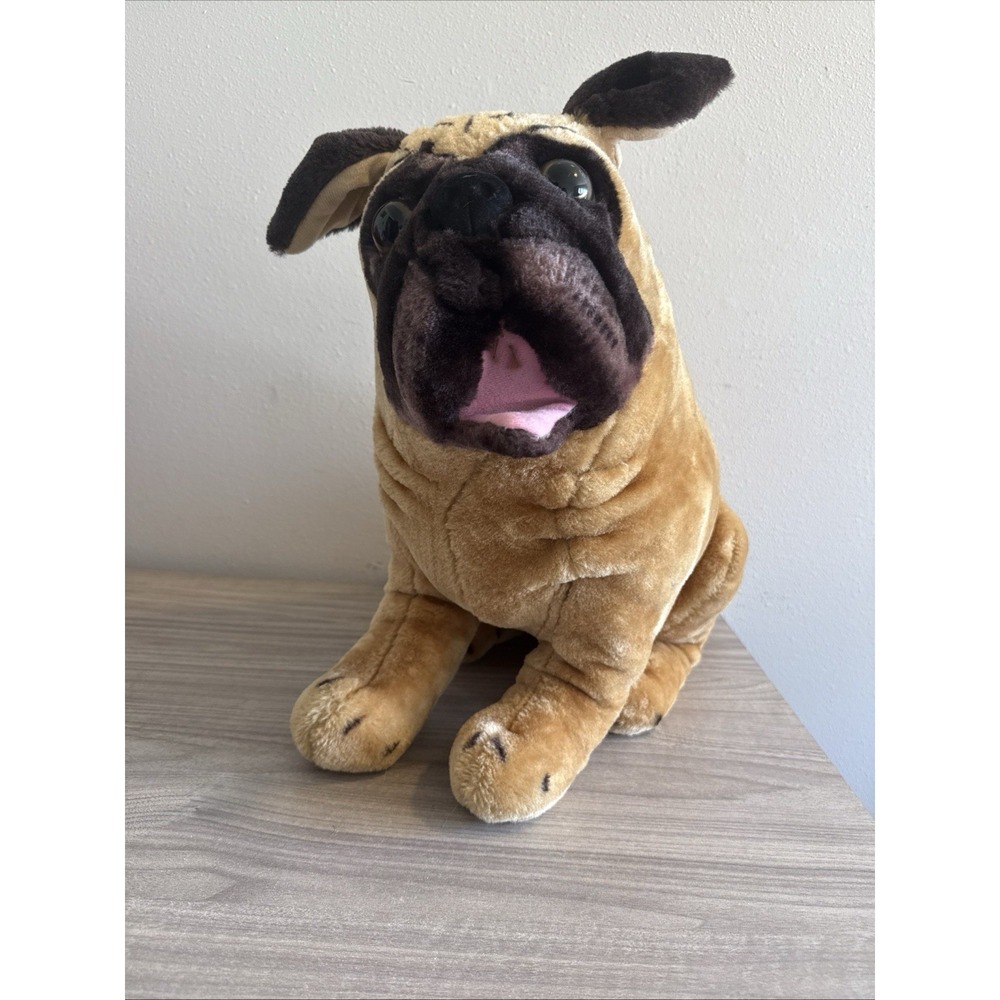 PUG! - Melissa & Doug "Lifelike" Large Plush Stuffed Pug Dog 17"